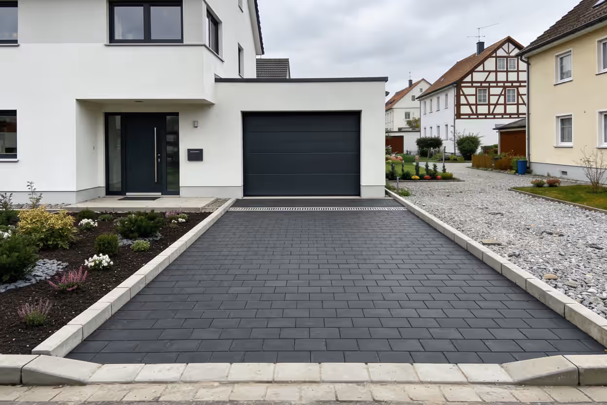 Nachher: Privatzufahrt-Neuanlage in Wiblingen